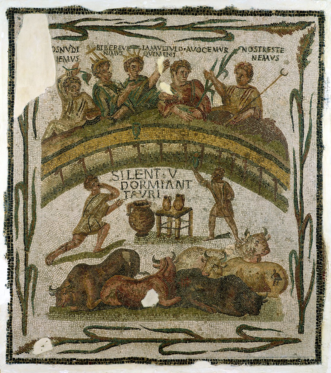 एल-जेम (प्राचीन Thysdrus) c.200-220 (मोज़ेक) से कॉस्टयूम भोज द्वारा उपन्यास