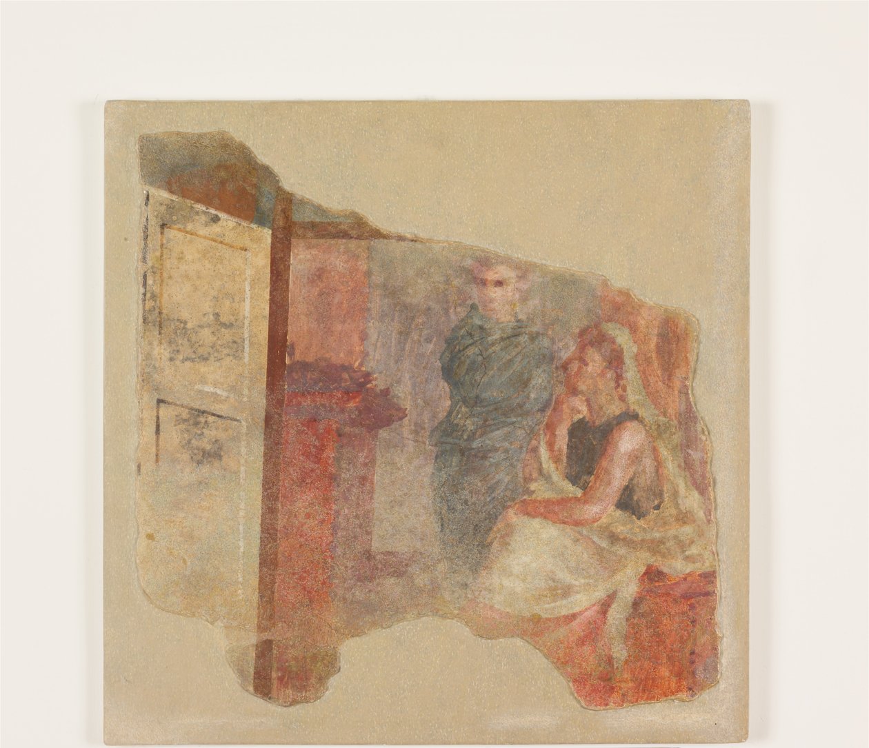 बोसोरिएल में विला की परिधि से दीवार पेंटिंग का टुकड़ा, c.50–40 ई.पू. द्वारा रोमन रिपब्लिकन काल
