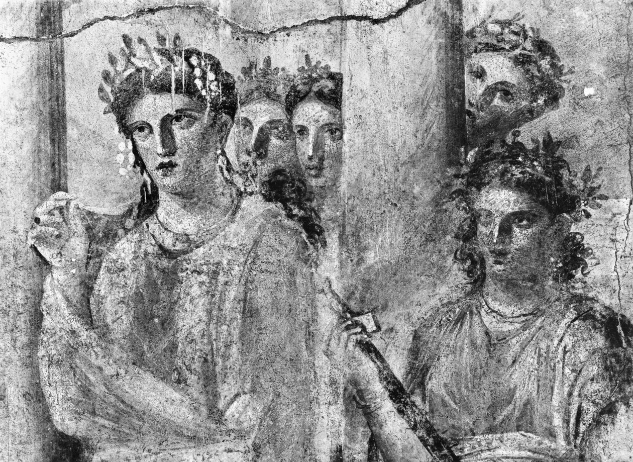 टॉरिस में इफेगेनिया, पोम्पेई से विस्तार, c.15BC-50AD (242787 भी देखें) द्वारा रोमन रोमन