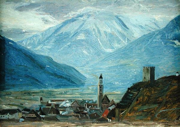 मेरनो इन द स्नो, c.1840 (कार्डबोर्ड पर कागज पर तेल) द्वारा रूडोल्फ फ्रेडरिक वासमैन