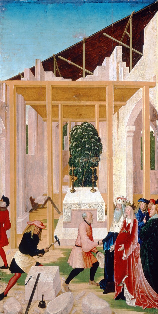लीजेंड ऑफ सेंट लियोपोल्ड से दृश्य, 1505 (पैनल पर तापमान) द्वारा रूएलैंड फ्रूएफ़
