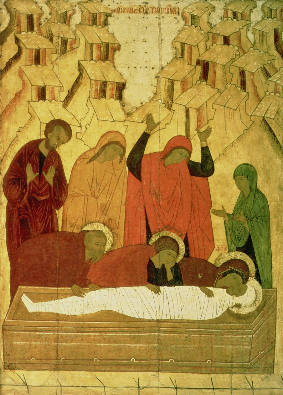 Entombment (पैनल पर तापमान) द्वारा रूसी स्कूल