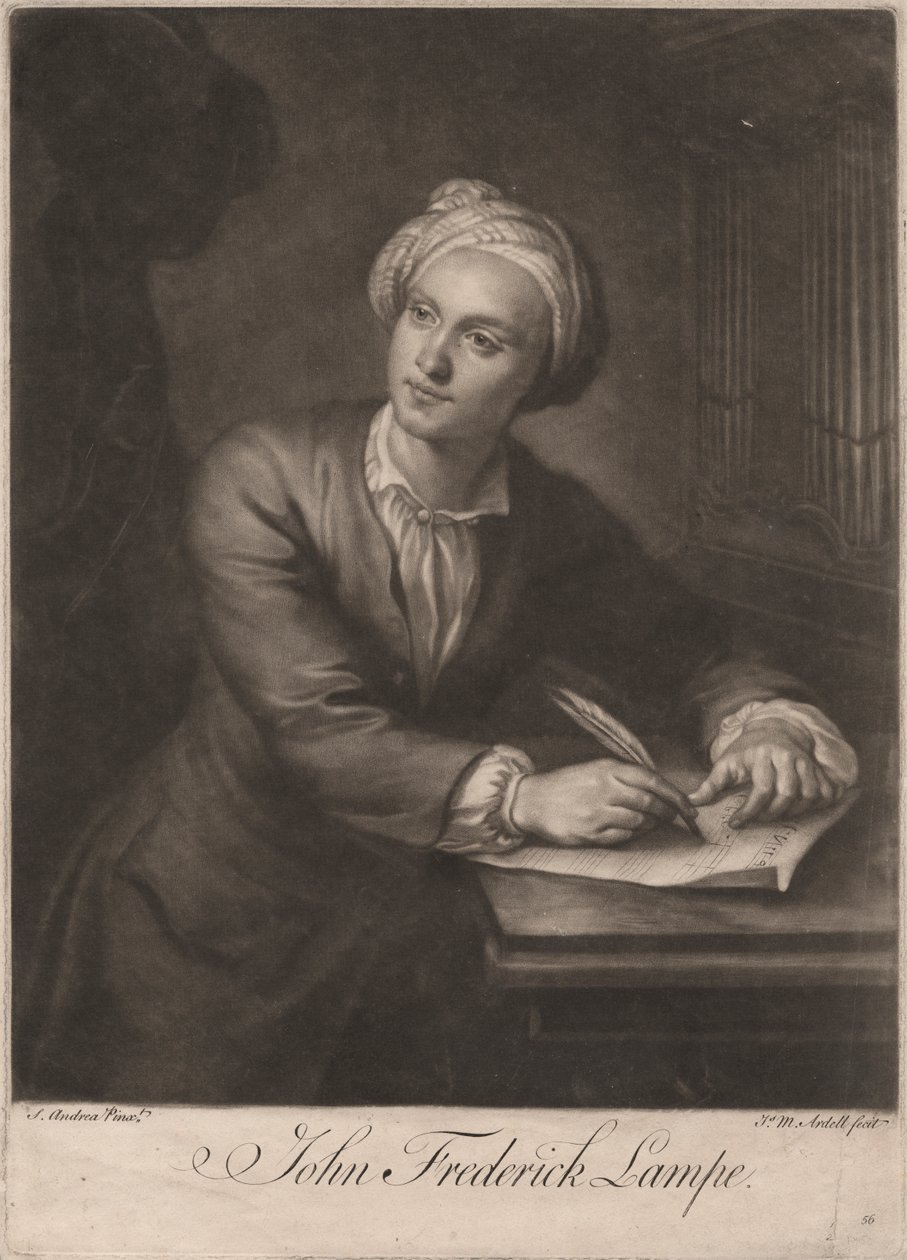 जॉन फ्रेडरिक लैम्प, जेम्स मैकआर्डेल (c.1729-65), c.1765 (mezzotint) द्वारा उकेरा गया द्वारा एस एंड्रिया