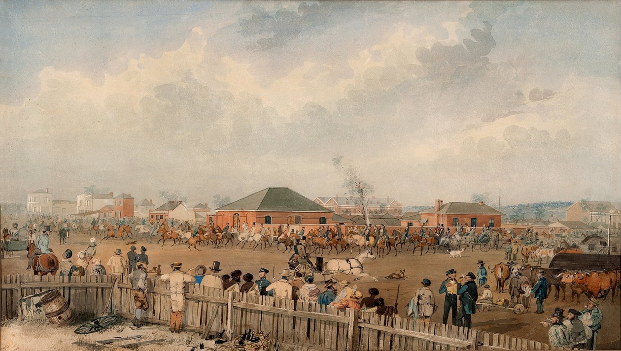 एडिलेड छोड़कर स्टॉर्ट्स ओवरलैंड अभियान, 10 अगस्त, 1844 द्वारा एसटी गिल