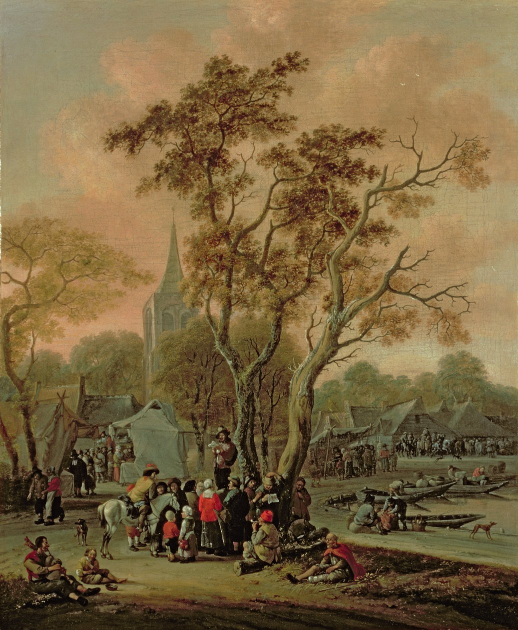1702 में मम्मर के साथ एक गांव का मेला द्वारा सलोमन रॉम्बआउट्स