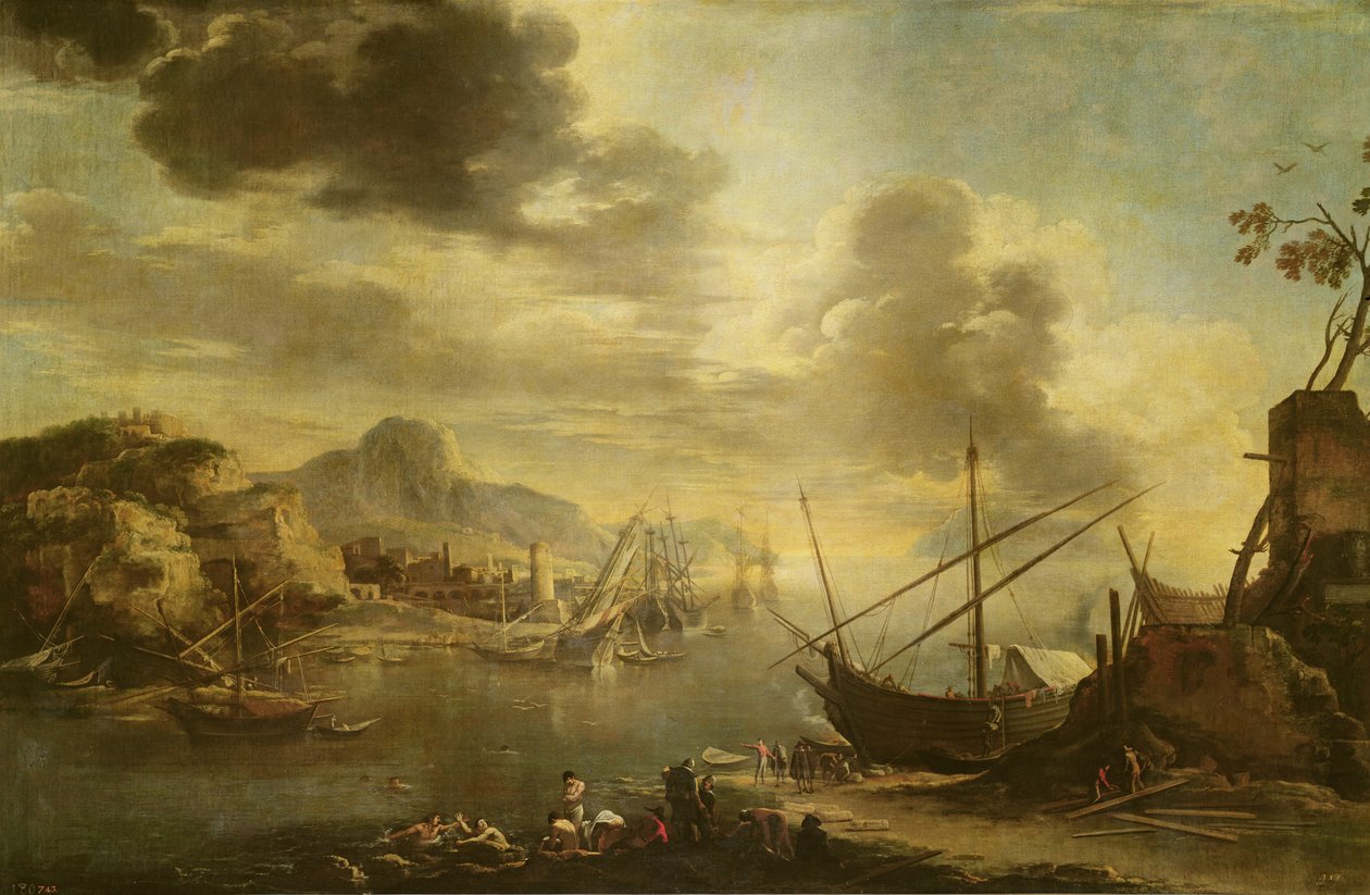 सेलर्नो की खाड़ी, c.1640-45 द्वारा निस्तारण रोजा