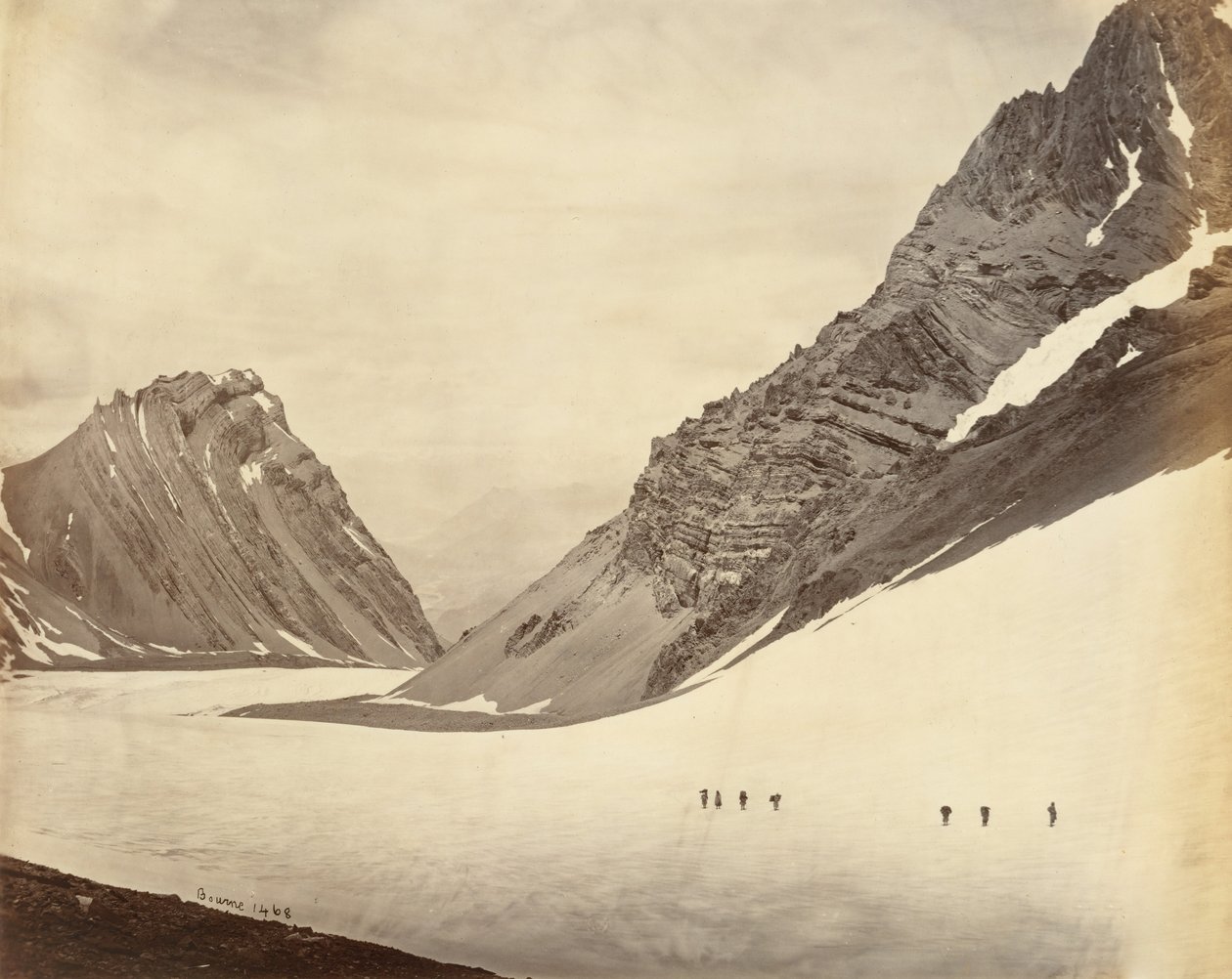 मनिरुंग दर्रा, 1860 का दशक। द्वारा सैमुअल बॉर्न