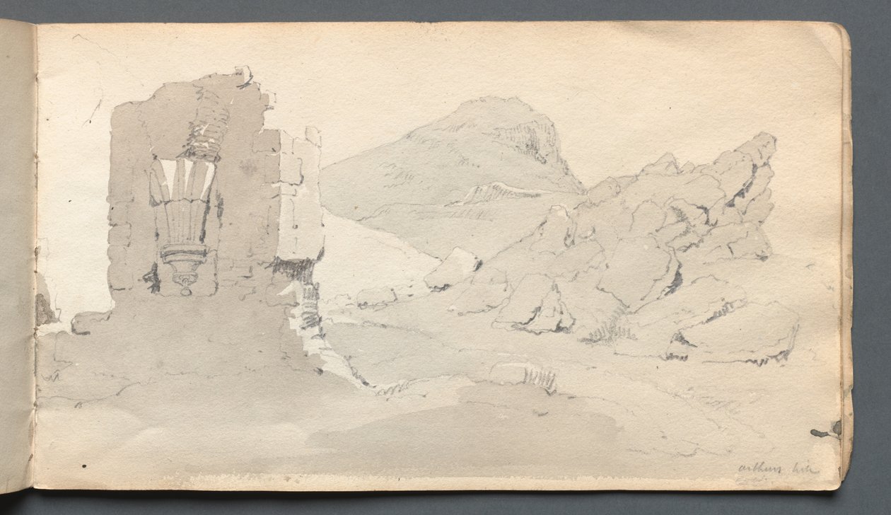 स्केचबुक: रुइन, 1814। द्वारा सैमुअल प्राउट