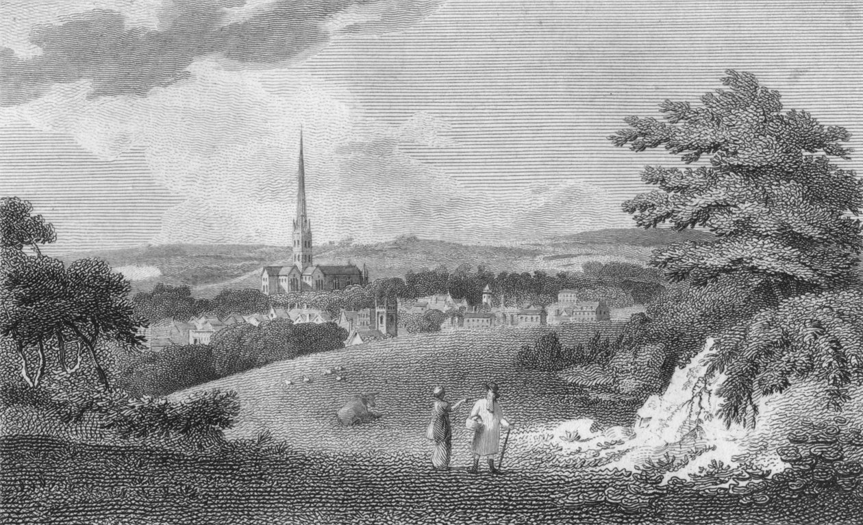 सेलिसबरी, लंदन रोड से, 1805 द्वारा सैमुअल रावल