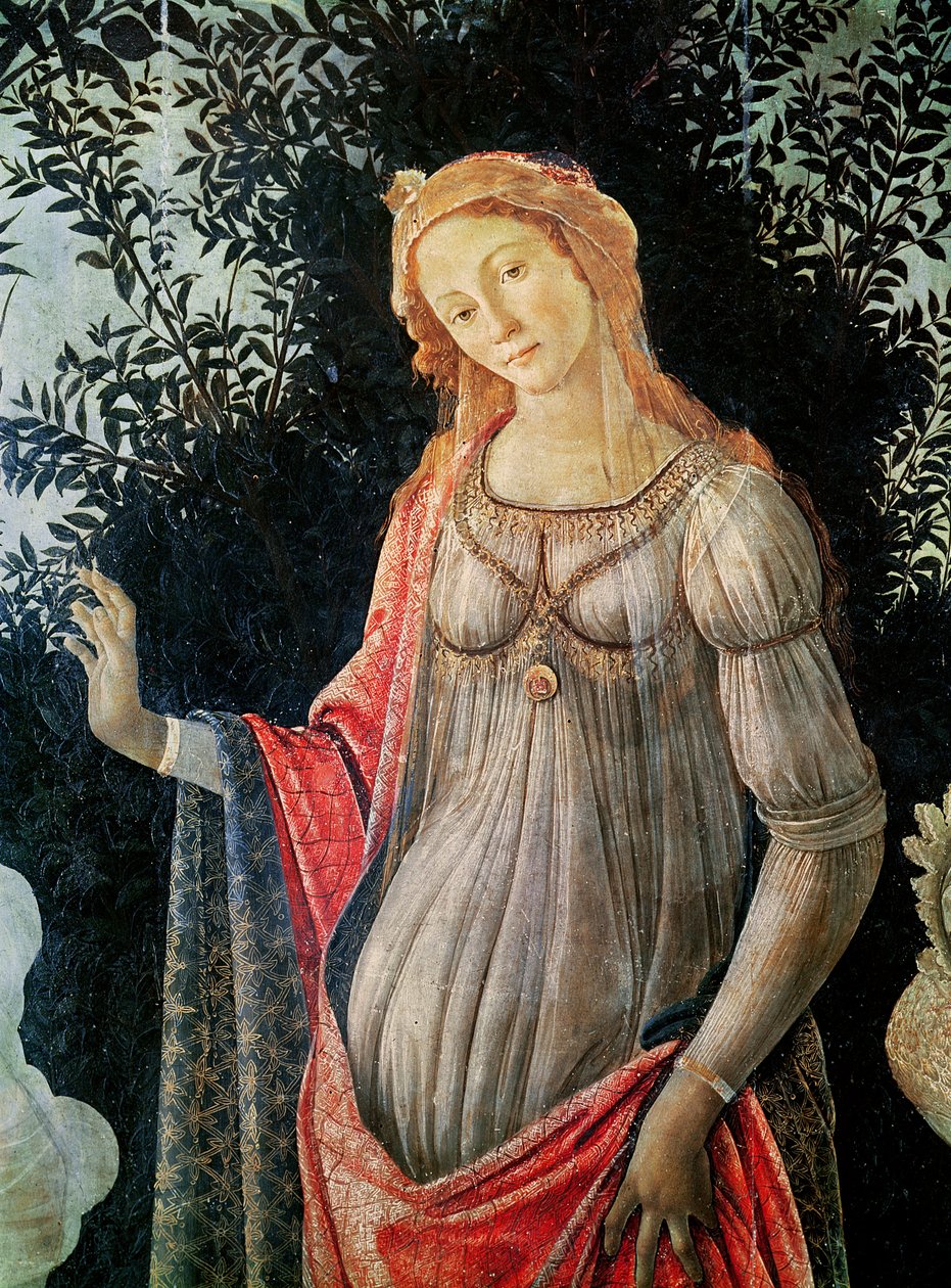 प्राइमेरा, वीनस का विस्तार, c.1478 (पैनल पर तापमान) द्वारा सैंड्रो बॉटलिकली