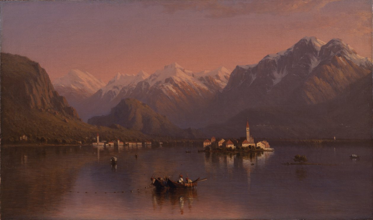 मैगीगोर झील, इटली, 1858 द्वारा सैनफोर्ड रॉबिन्सन गिफोर्ड