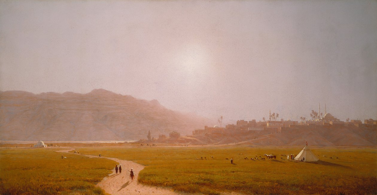 साउट, मिस्र, 1874। द्वारा सैनफोर्ड रॉबिन्सन गिफोर्ड