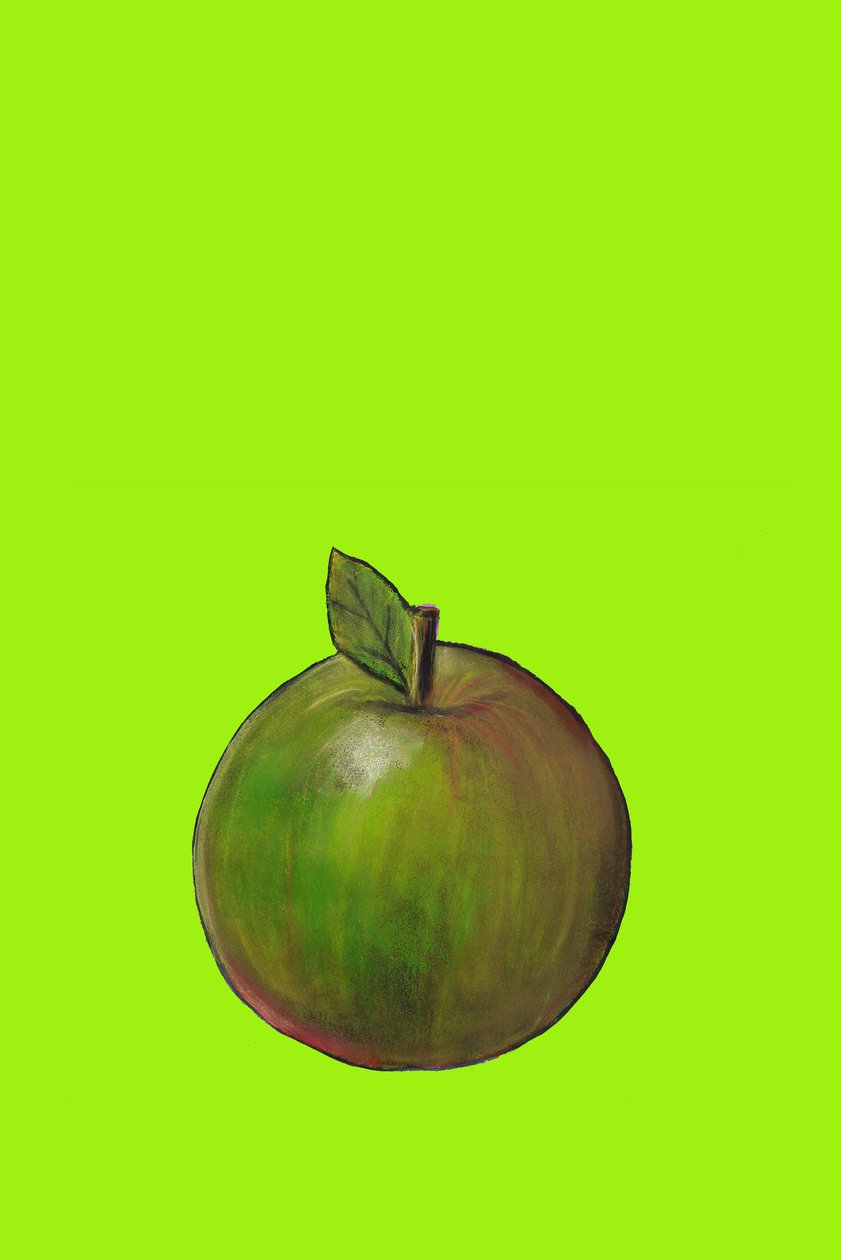 Apple, 2007 (कागज पर तेल और पेस्टल) द्वारा सारा थॉम्पसन-एंगेल्स