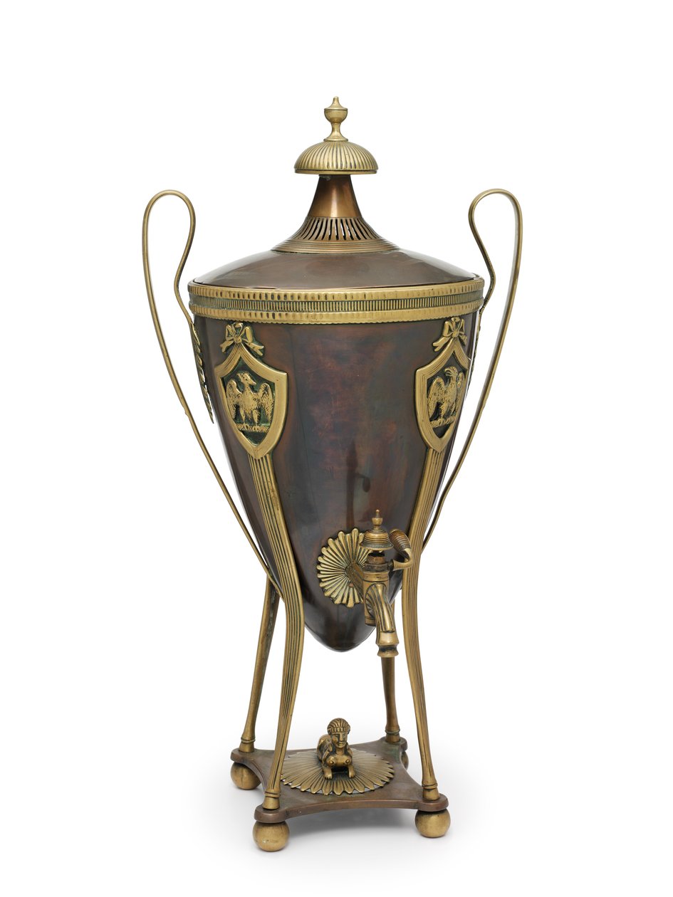 नेपोलियन का समोवर, c.1815 (कलश, कॉफी) द्वारा स्कूलरूसी