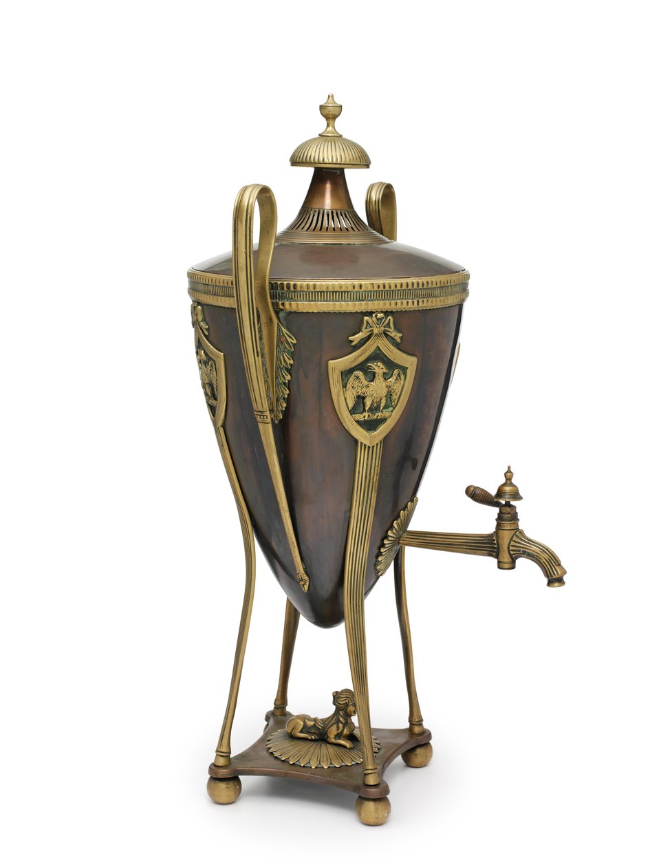 नेपोलियन का समोवर, c.1815 (कलश, कॉफी) द्वारा स्कूलरूसी