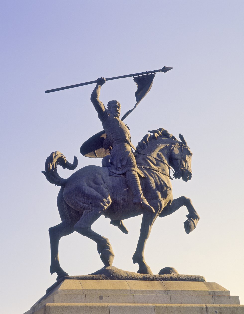 एल सिड के लिए स्मारक (सी.1040-99) (कांस्य) द्वारा स्कूल स्पेनिश