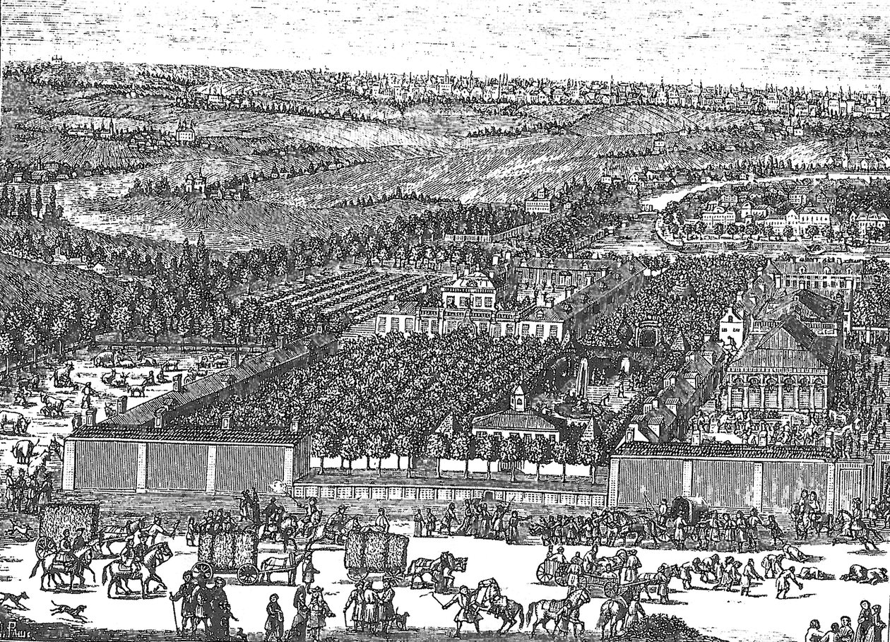 मॉस्को में जर्मन क्वार्टर नेमेत्स्काया स्लोबोडा 1705 द्वारा Schoonebeek