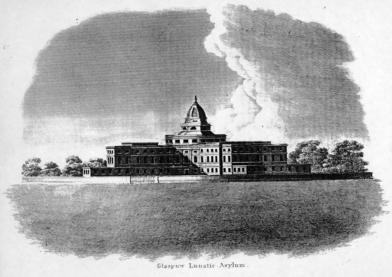 ग्लासगो ल्यूनेटिक असाइलम, c.1830 द्वारा स्कॉटिश स्कूल
