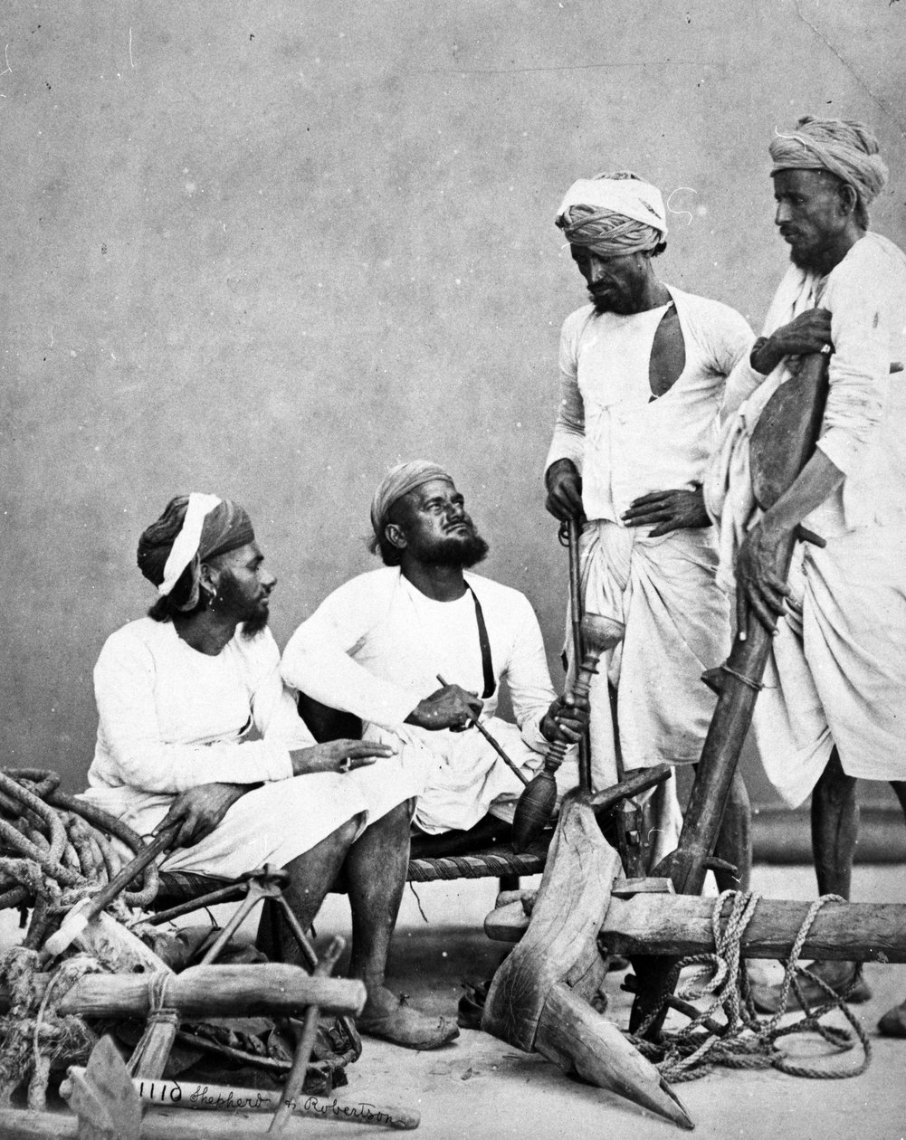 जाट ज़मींदार और रयोट्स, c.1863 द्वारा शेफर्ड और रॉबर्टसन