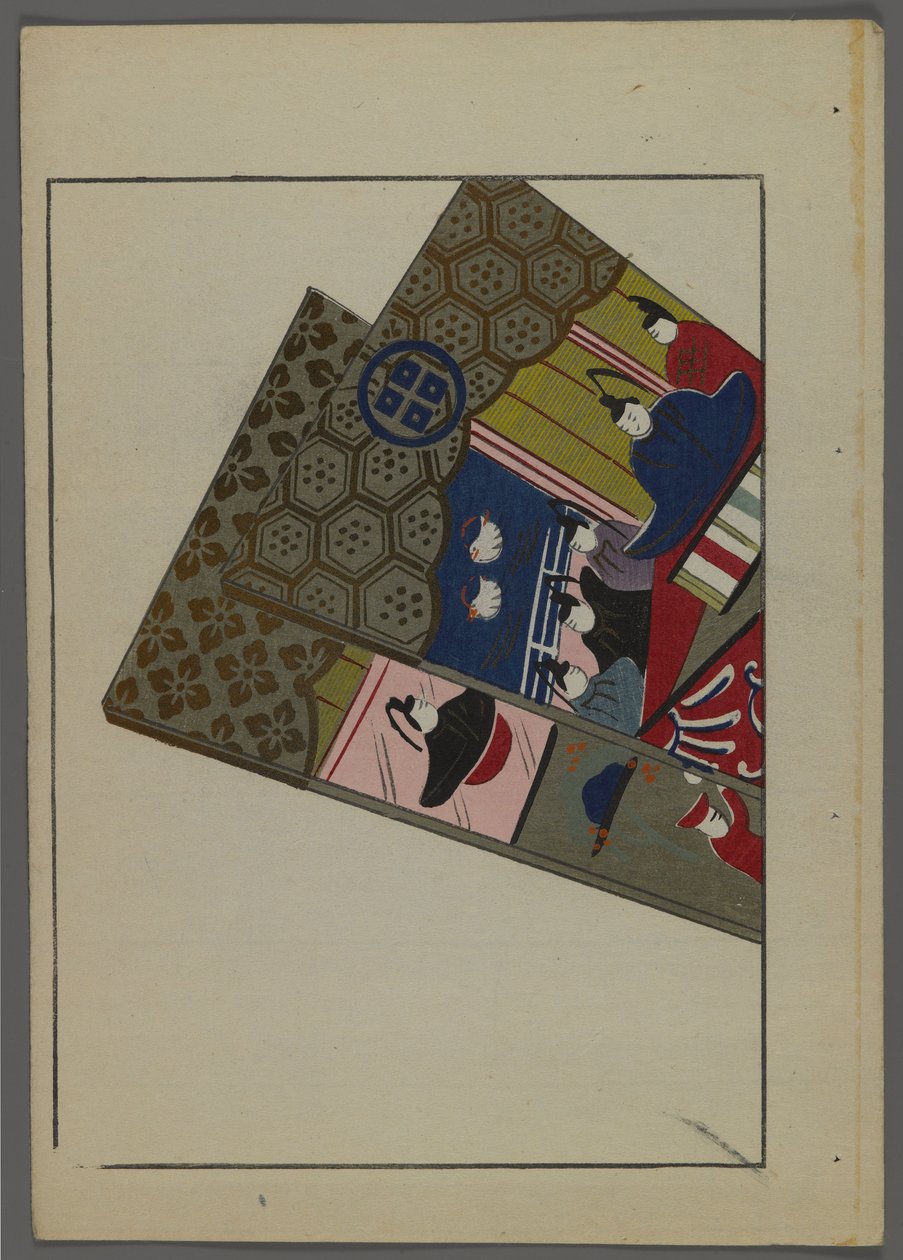 जापानी खिलौने, शिमिजू सेइफू द्वारा ऊना न तोमो (ए चिल्ड फ्रेंड्स) से, 1891-1923 हनेत्सुकी पैडल। द्वारा शिमिज़ु सेफ़ु