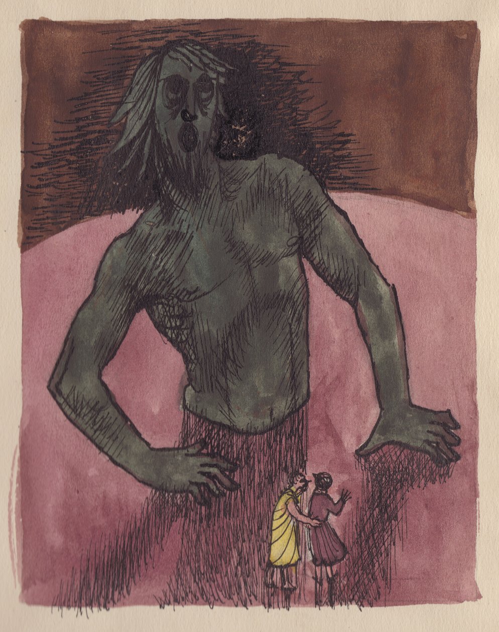 विशाल के साथ दांते और वर्जिल, 1951। द्वारा शर्ली मार्खम