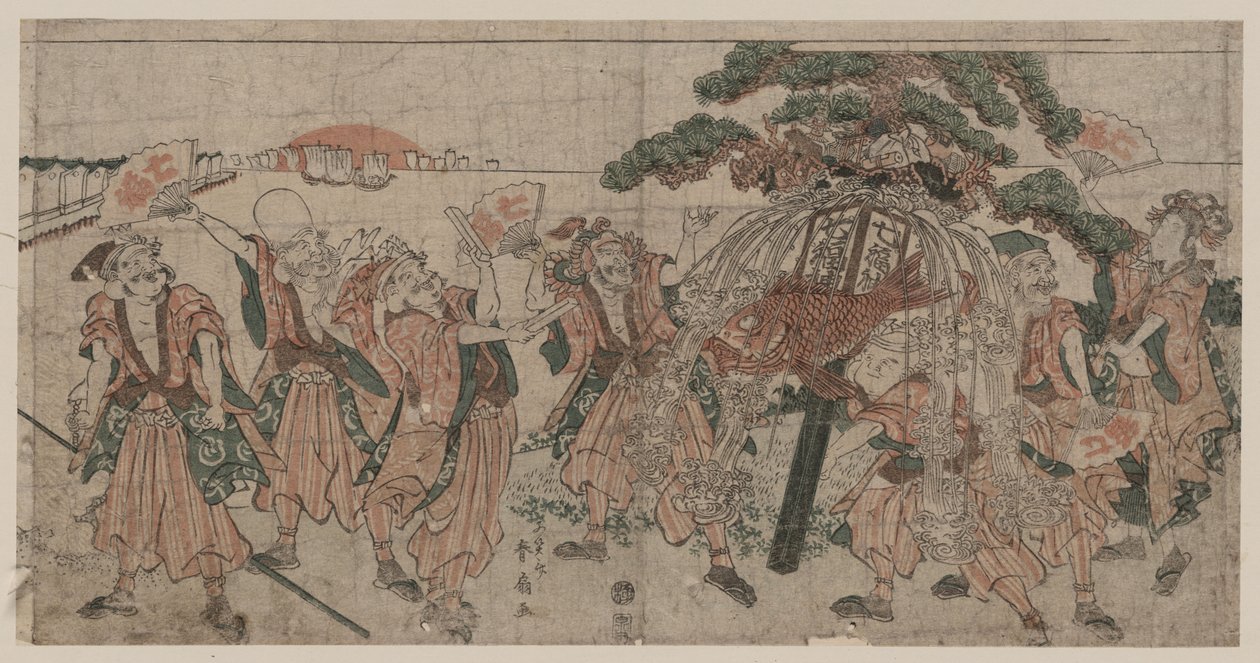 सात भाग्यशाली भगवान, 1810 द्वारा shunsen