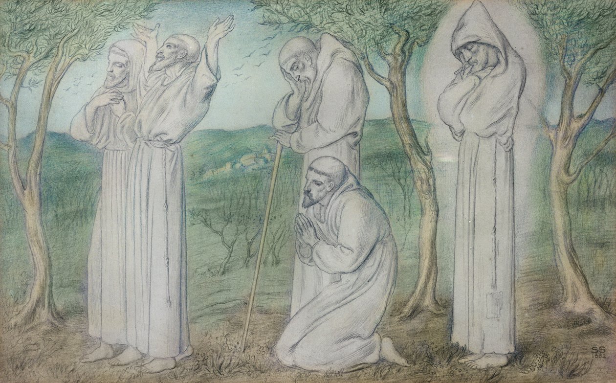 फ्रांसिस्कन Friars . का एक समूह द्वारा शिमोन सोलोमन