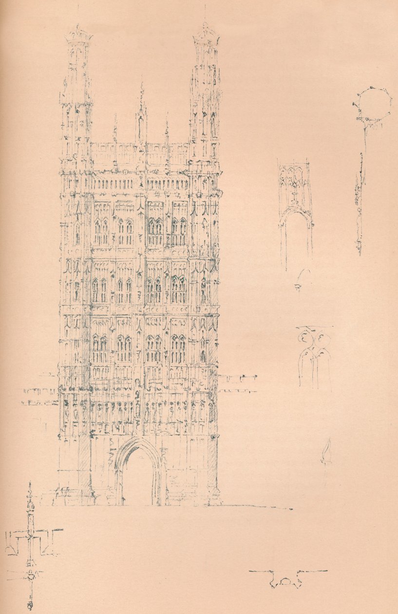 विक्टोरिया टॉवर, वेस्टमिंस्टर, c1837 1904 द्वारा सर चार्ल्स बैरी