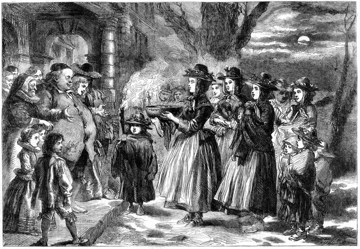 द वास्सेल बाउल, 1860। द्वारा सर जॉन गिल्बर्ट
