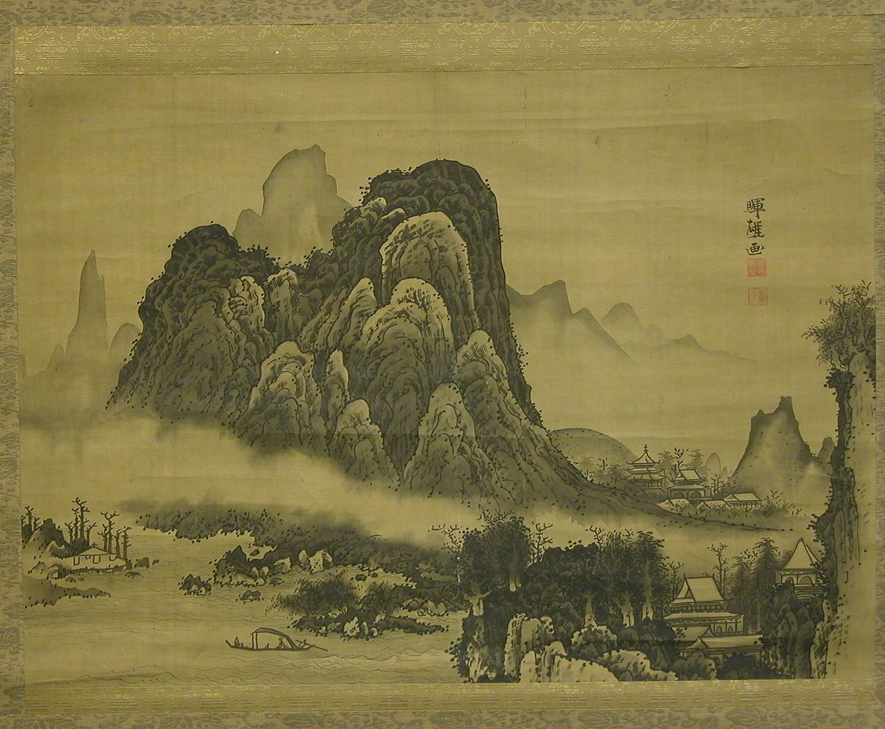 माउंटेन लैंडस्केप, ca. 1761-1763। द्वारा सोगा शोखू