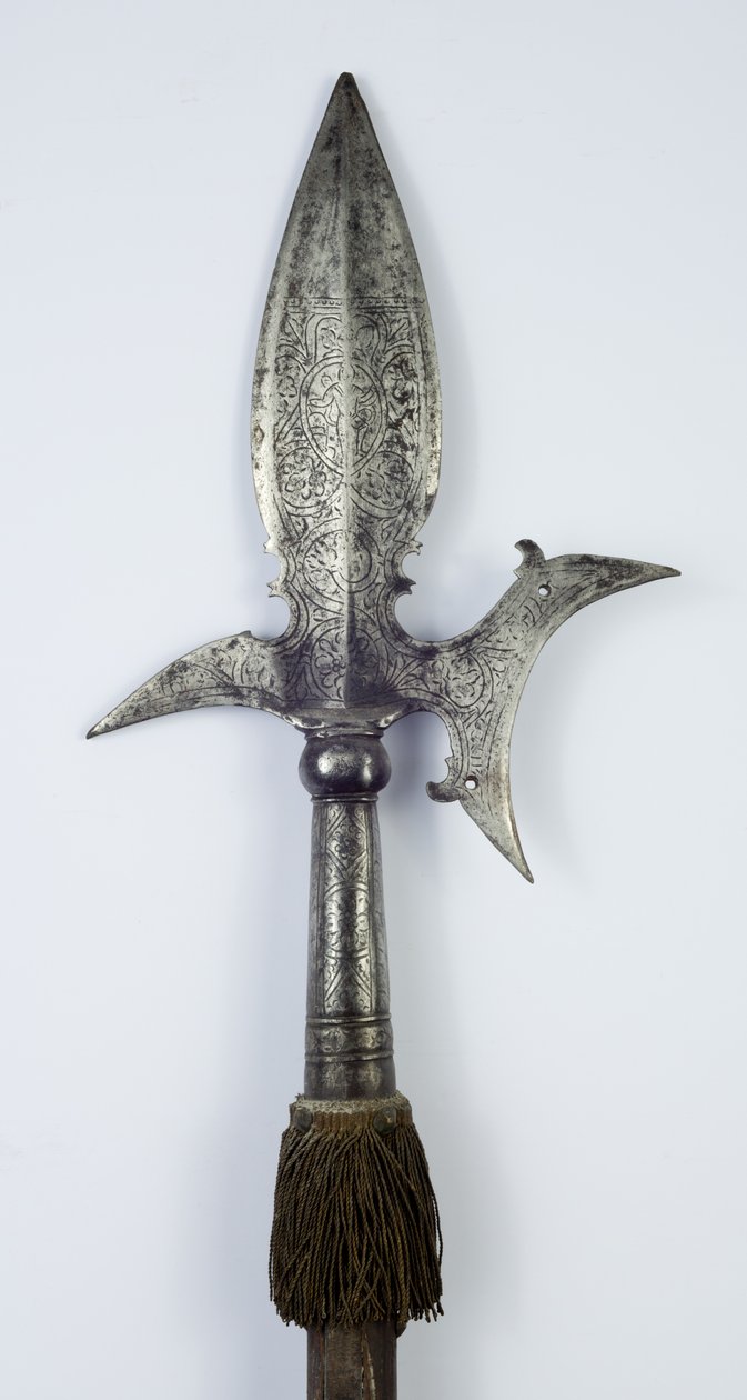 Halberd (स्टील, लकड़ी और कपड़े) द्वारा साउथ जर्मन स्कूल