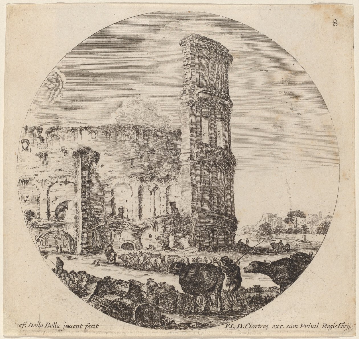 कोलोसियम, 1646. द्वारा स्टेफानो डेला बेला