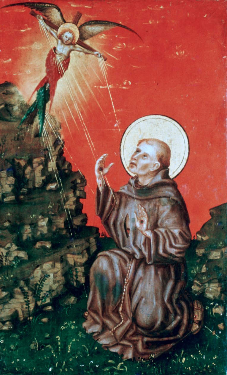 सेंट फ्रांसिस ने Stigmata को प्राप्त किया, c1430-1451 द्वारा स्टीफन लोचनर