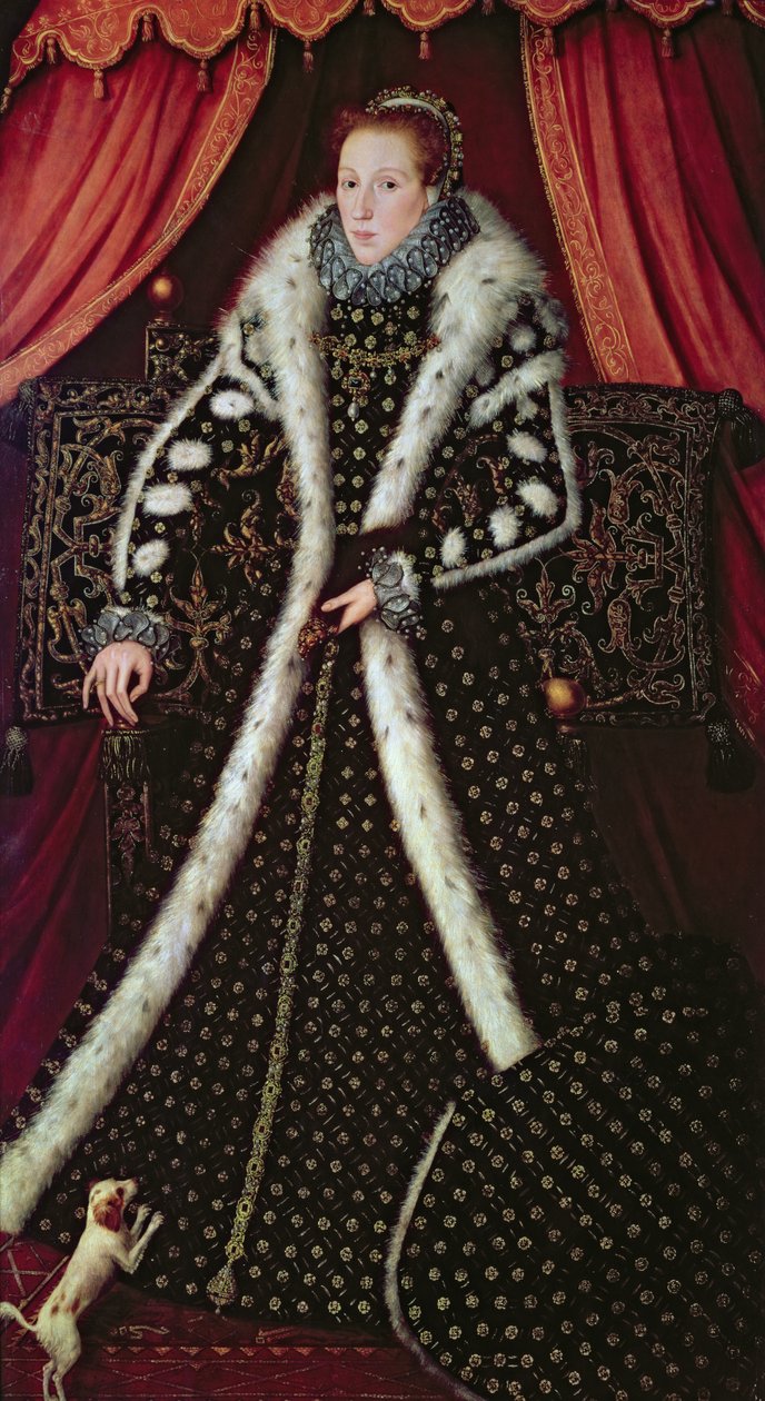 फ्रांसिस सिडनी, ससेक्स की काउंटेस, c.1565 (पैनल) द्वारा स्टीवन वैन डेर म्यूलन