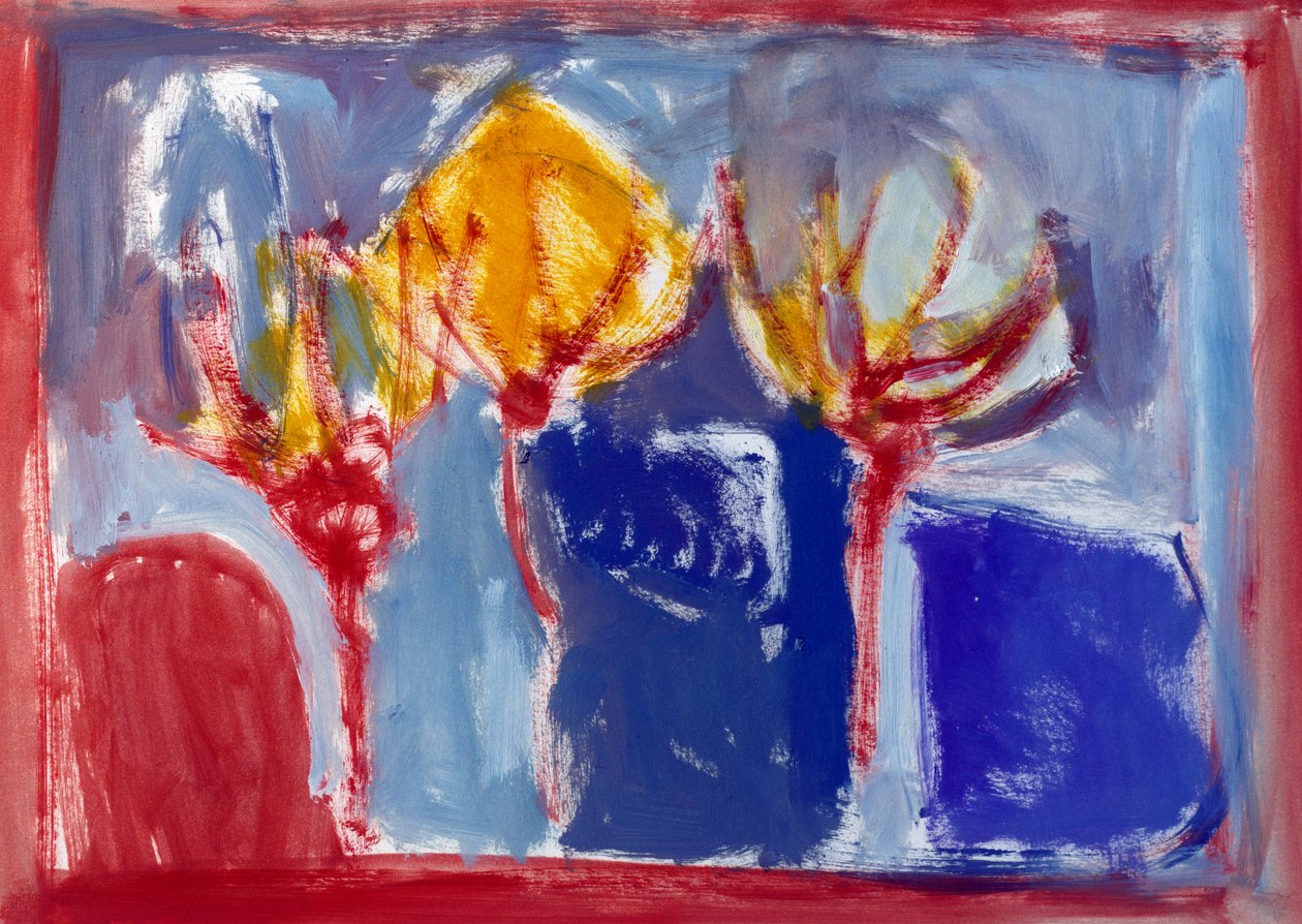 तीन पेड़, 2002 (कागज पर एक्रिलिक) द्वारा जेमिसोन पर मुकदमा