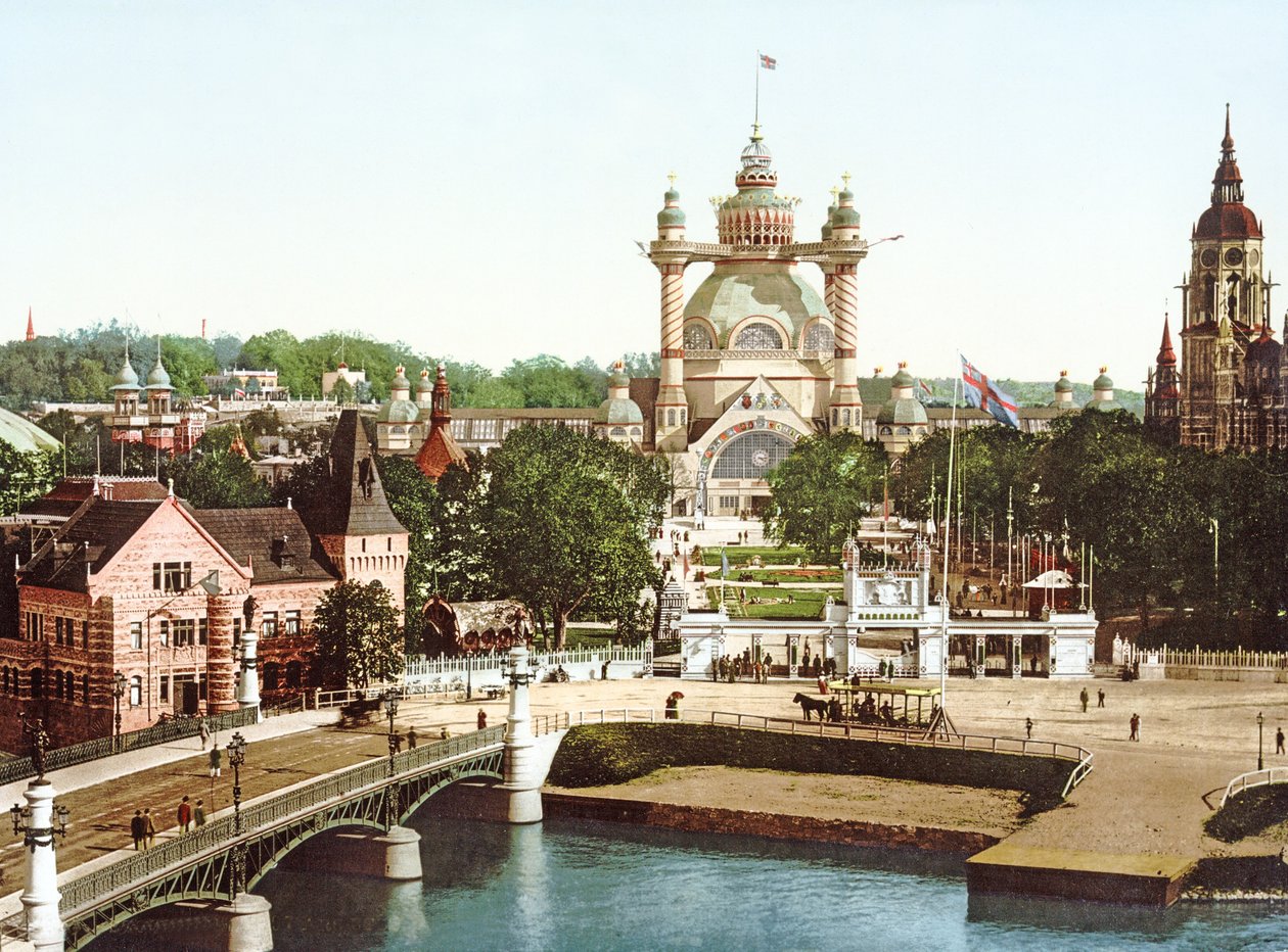 स्टॉकहोम, 1897 में Djurgården द्वीप का दृश्य द्वारा स्वीडिश फ़ोटोग्राफ़र