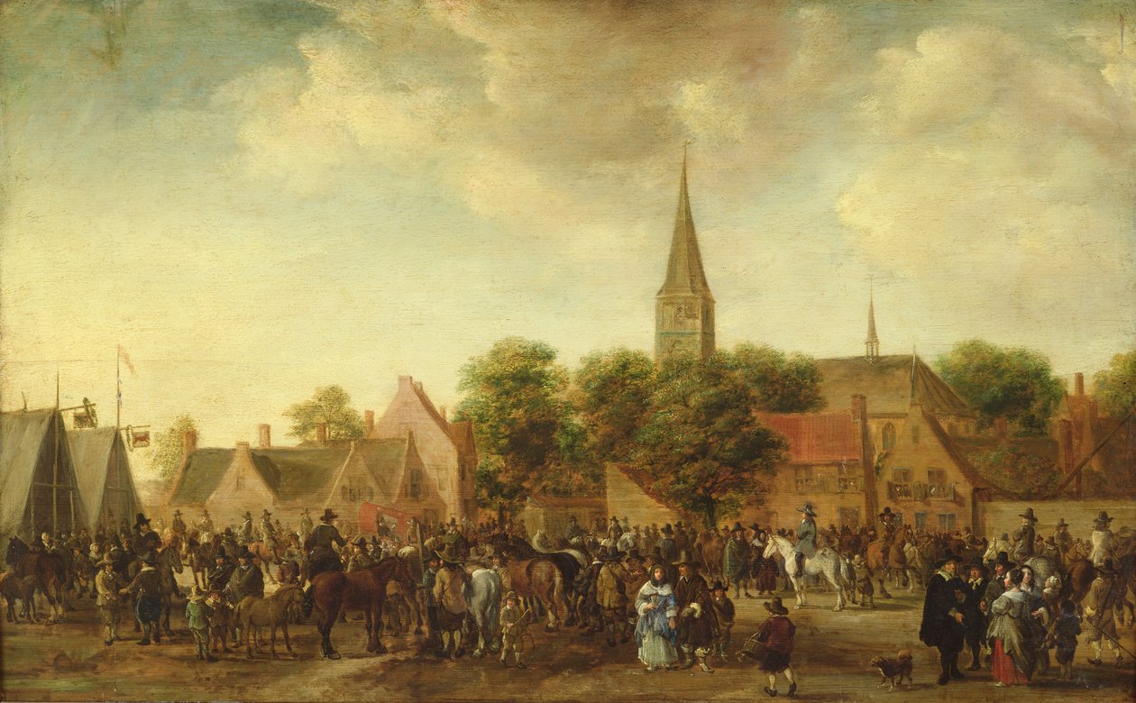 Valkenburg में घोड़ा बाजार द्वारा Sybrandt van Beest