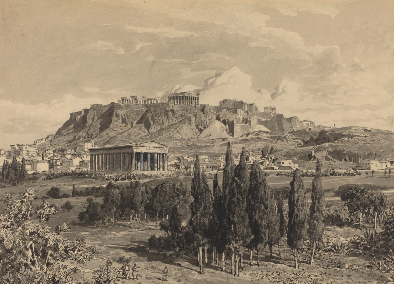 हाइफेस्टस का मंदिर, 1890। द्वारा कॉर्नर क्रशर से थिमिस्टोकल्स