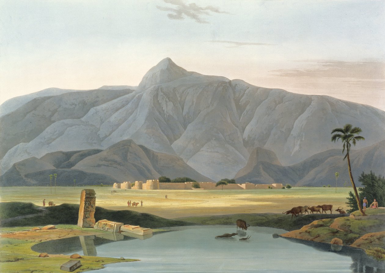 शेवेलपेटोर, &39;ओरिएंटल सीन&39; के भाग 6 से प्लेट V, पब। 1804 (एक्वाटिंट) द्वारा थॉमस और विलियम डेनियल