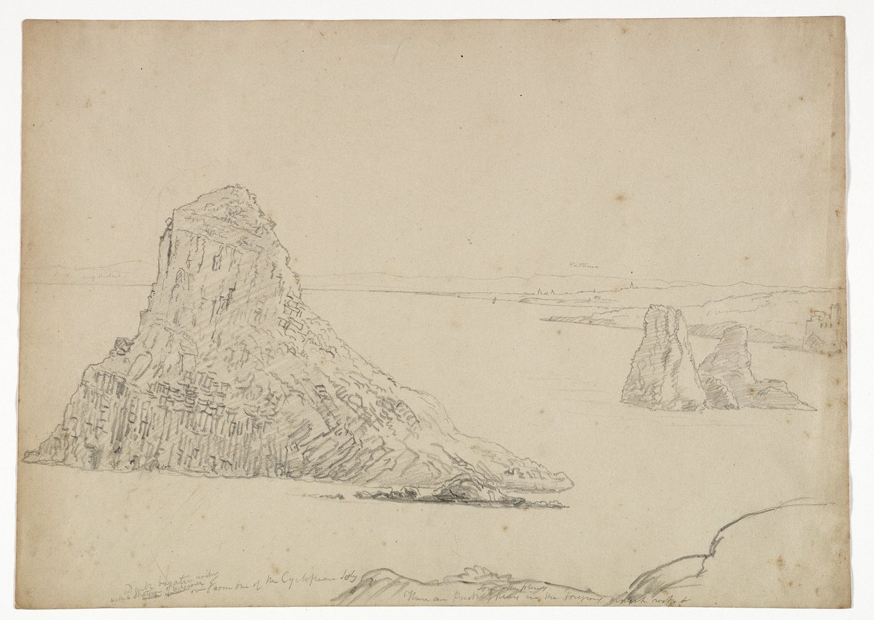 साइक्लोपीस द्वीप, सिसिली, 1842 द्वारा थॉमस कोल