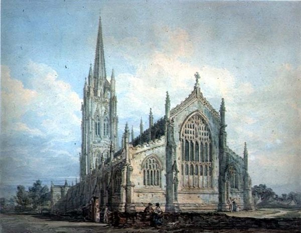 Louth Church, Lincs (कागज पर पानी के रंग का) द्वारा थॉमस गिर्टिन