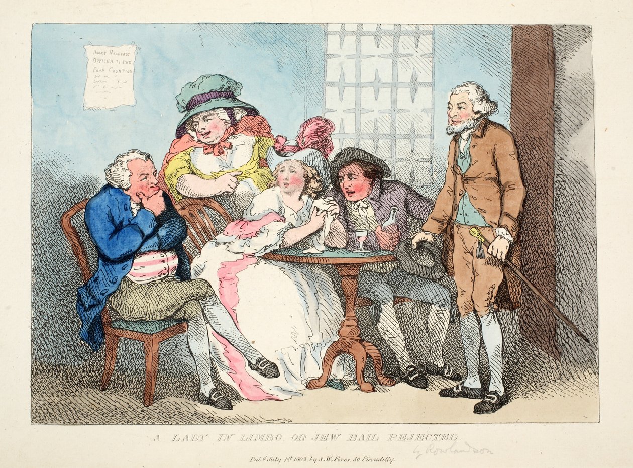 लिम्बो या यहूदी जमानत में एक महिला, 1802 द्वारा थॉमस रोलैंड्सन