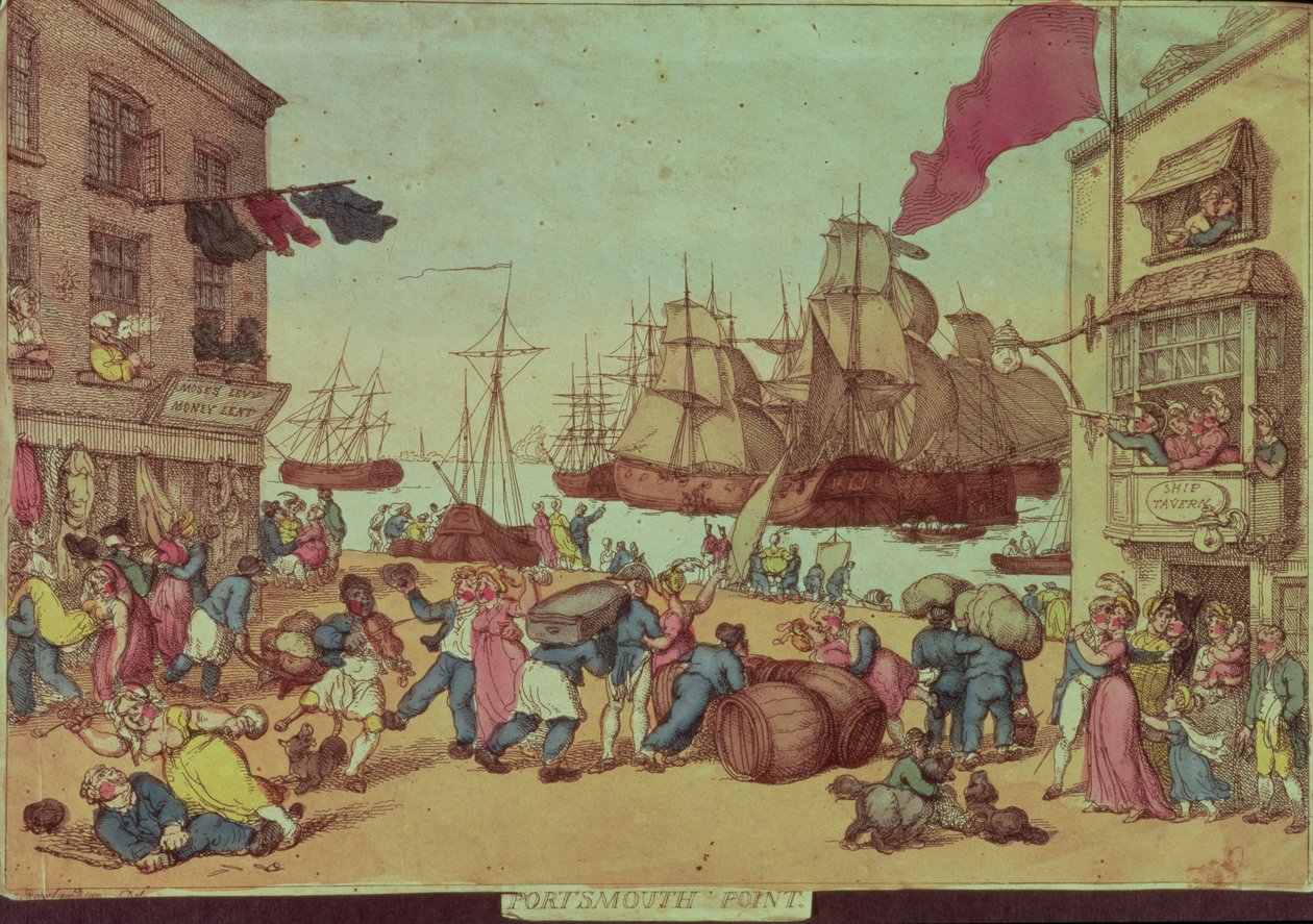 पोर्ट्समाउथ प्वाइंट, 1811 (60284 भी देखें) द्वारा थॉमस रोलैंड्सन