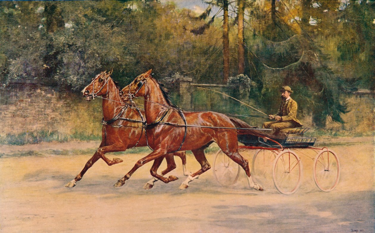 वाल्टर विनन्स की ट्रोटिंग जोड़ी, 1900 c1910 द्वारा थॉमस ब्लिंक्स