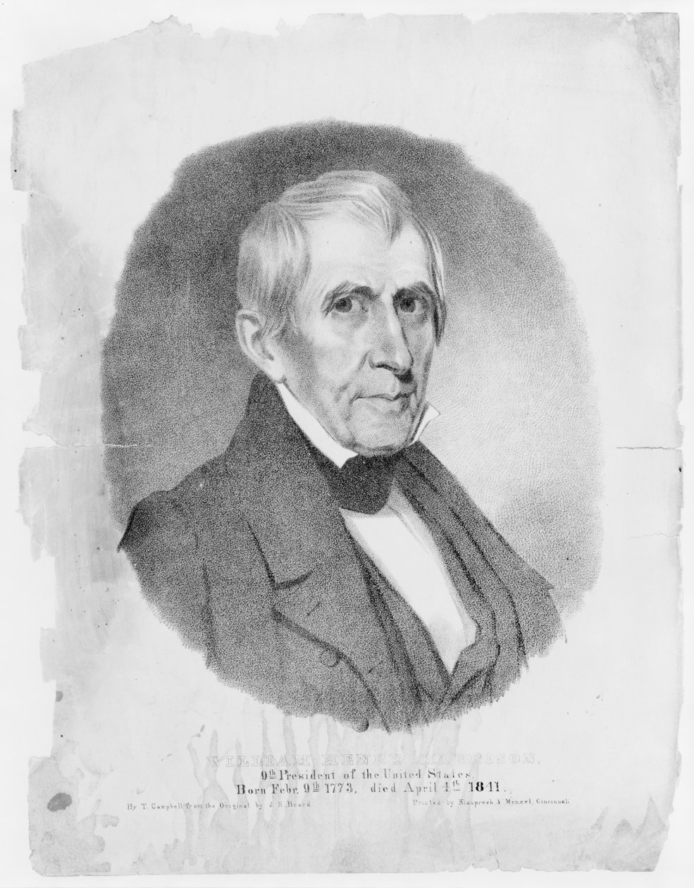 अमेरिकी राष्ट्रपति विलियम हेनरी हैरिसन, 1841 द्वारा थॉमस कैंपबेल