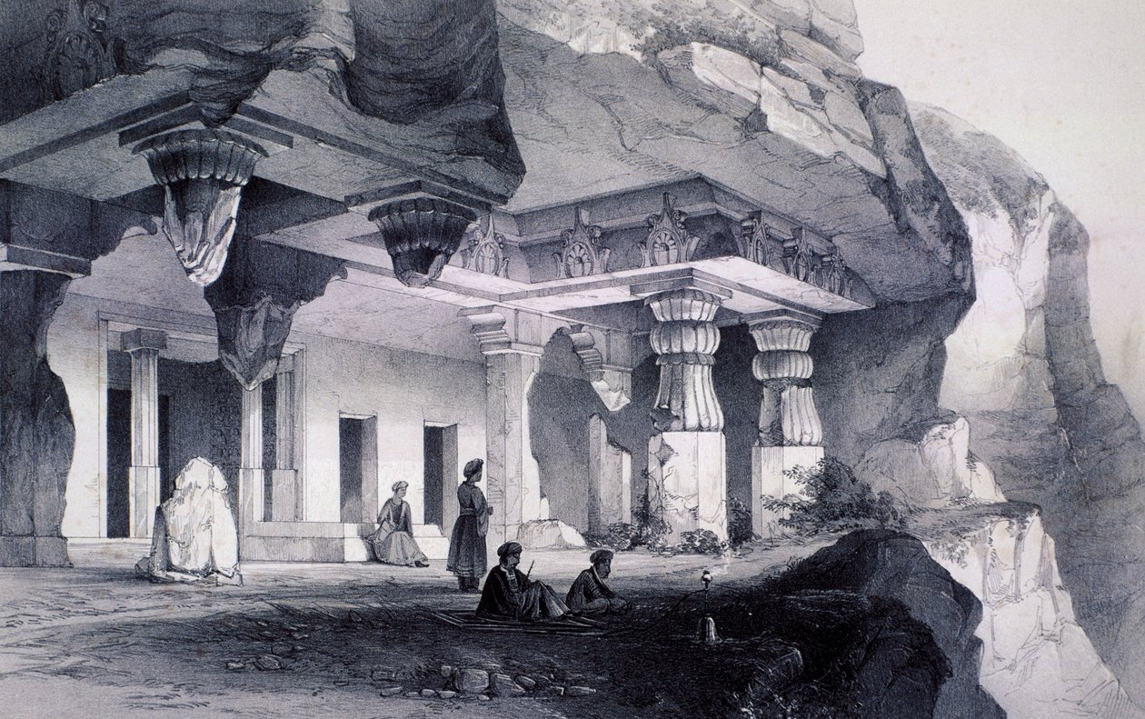 अजुनता सिक, विहार गुफा संख्या सात द्वारा थॉमस कॉलमैन डिबिन