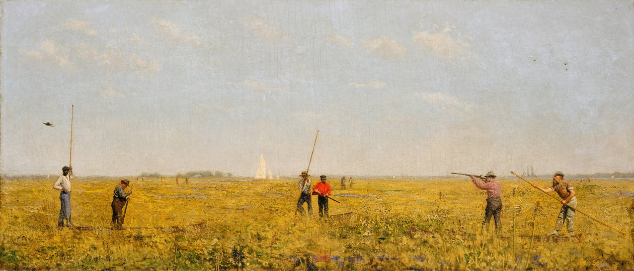 रेल के लिए धक्का, 1874। द्वारा थॉमस एकिंस