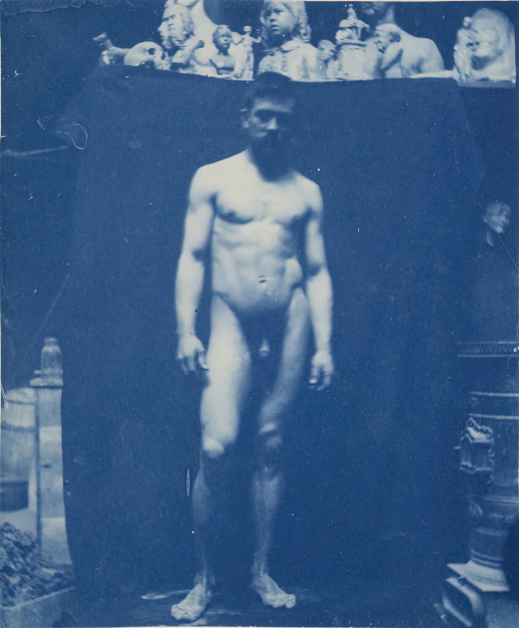 स्टैंडिंग न्यूड सैमुअल मरे, सी। 1890-1892। द्वारा थॉमस एकिंस
