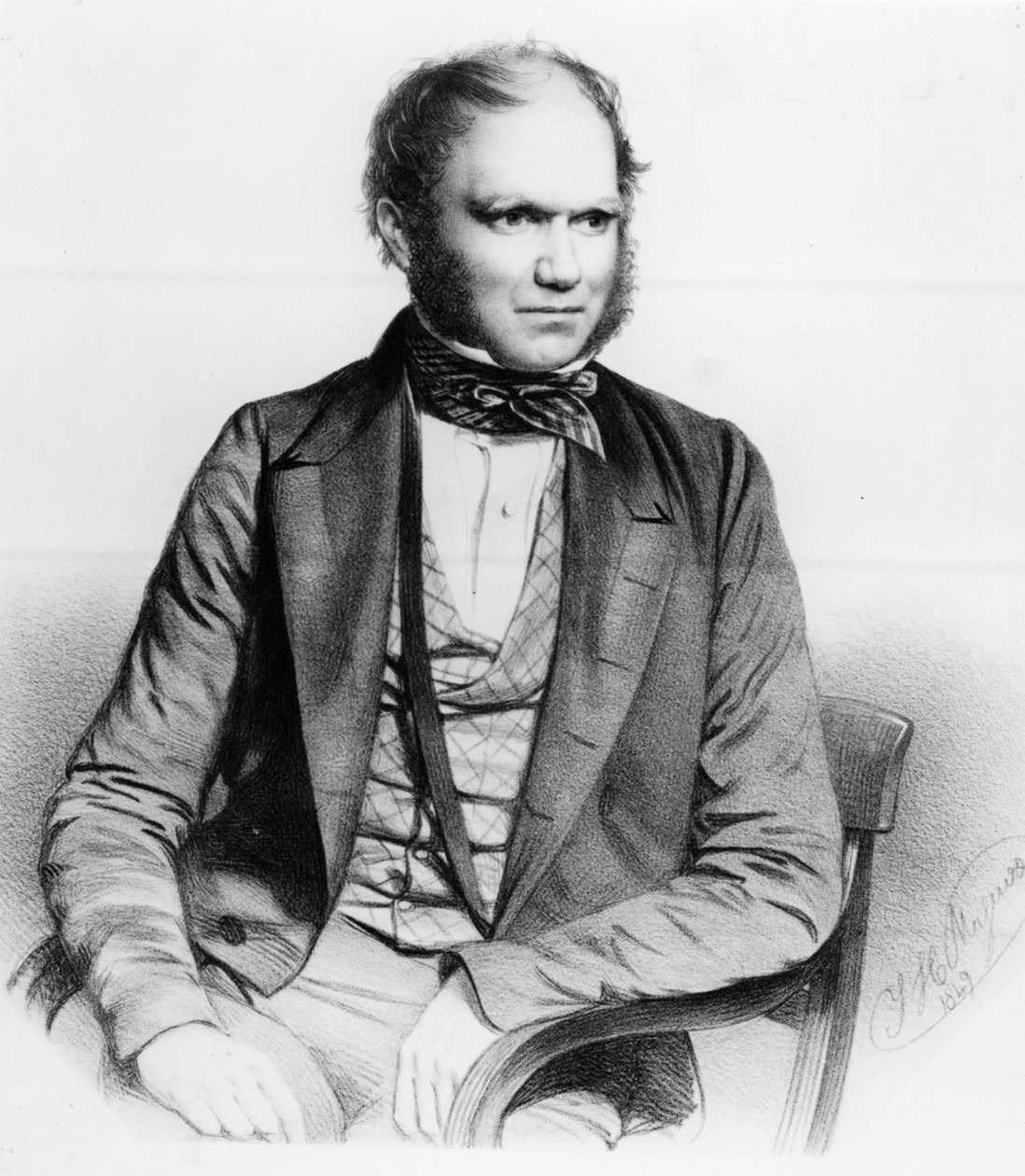 चार्ल्स डार्विन, 1849 द्वारा थॉमस हर्बर्ट मागुइरे