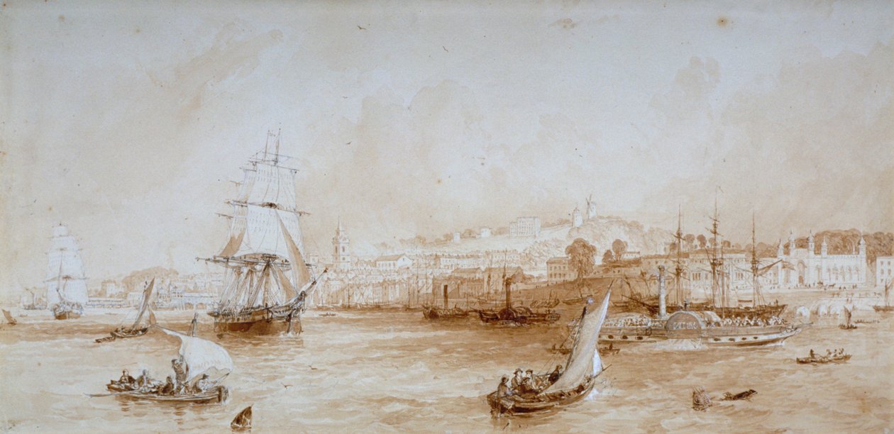 ग्रेवसेंड, केंट, c1830 द्वारा थॉमस मान बेनेस